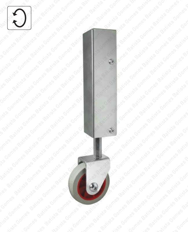 Roda de suporte com regula��o - A�O